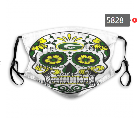 2020 NFL Green Bay Packers #7 Dust mask with filter->nfl dust mask->Sports Accessory